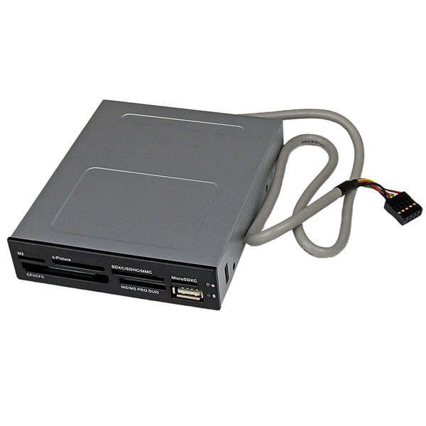 Startech.Com 3.5in Front Bay USB 2.0 Multi Media Memory Card Reader Black 35FCREADBK3